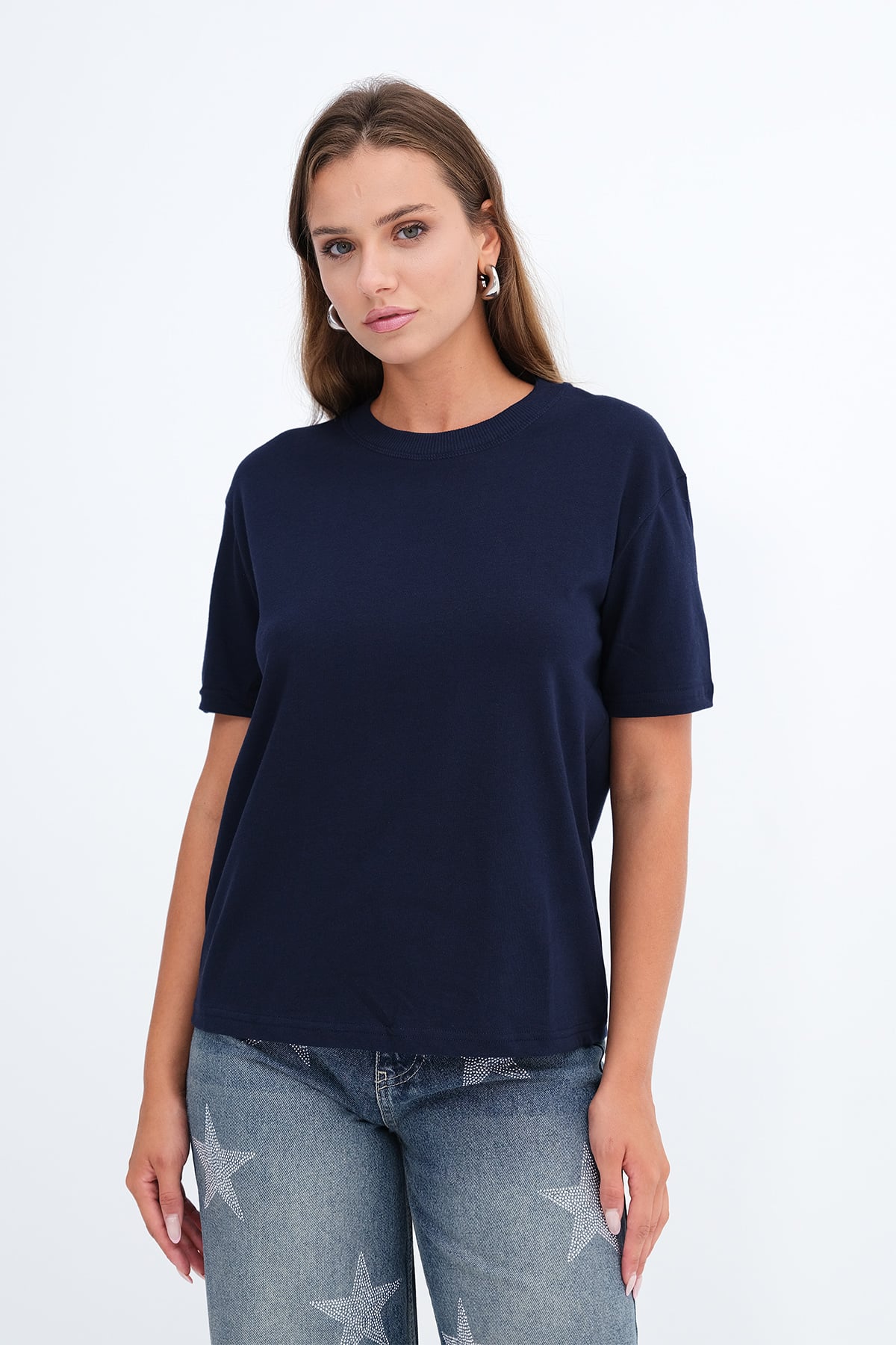 Dark-Night-Blue_Basic-T-shirt-P06047-addax
