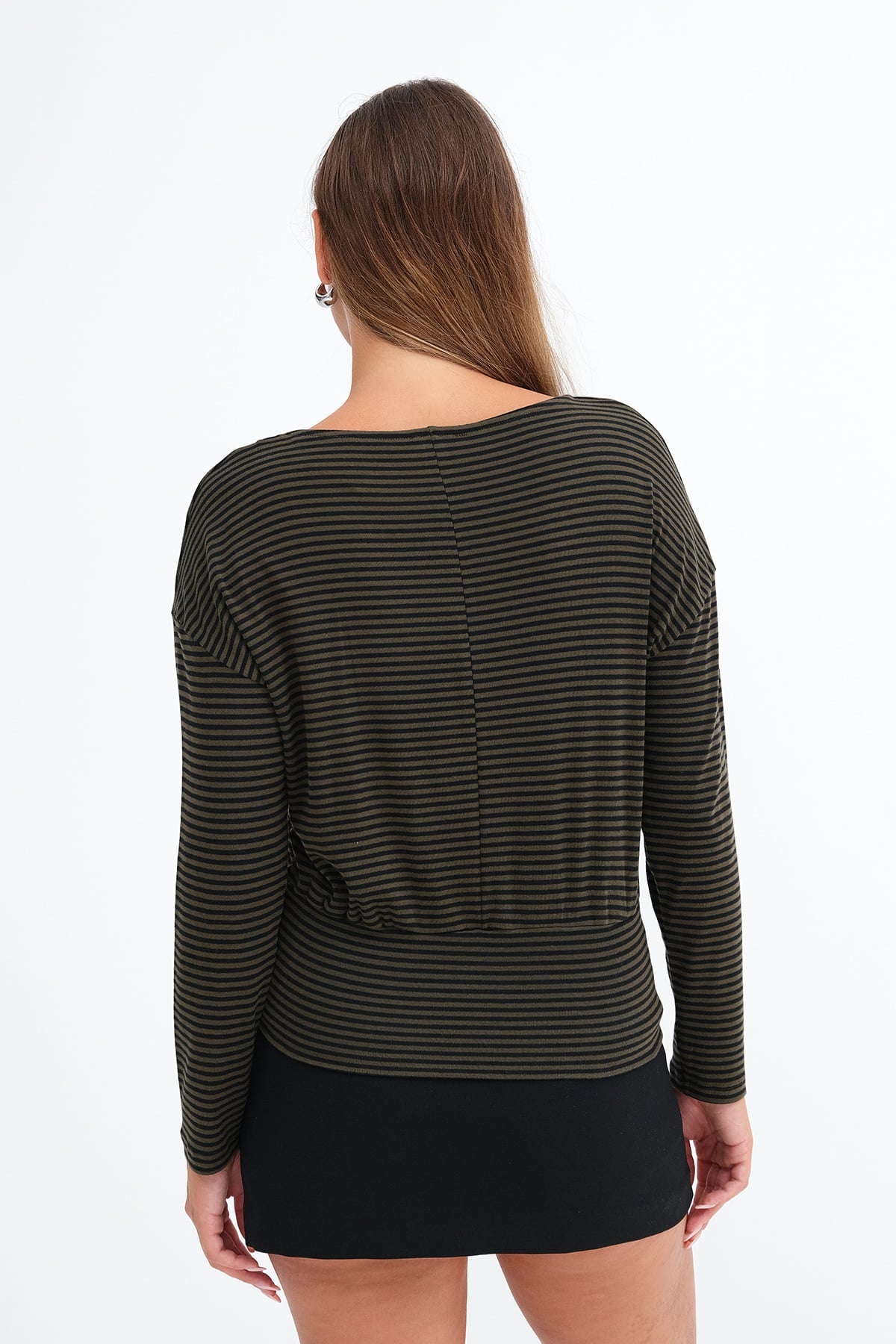 Khaki---Black_Çizgili-Uzun-Kollu-Bluz-B06058-addax