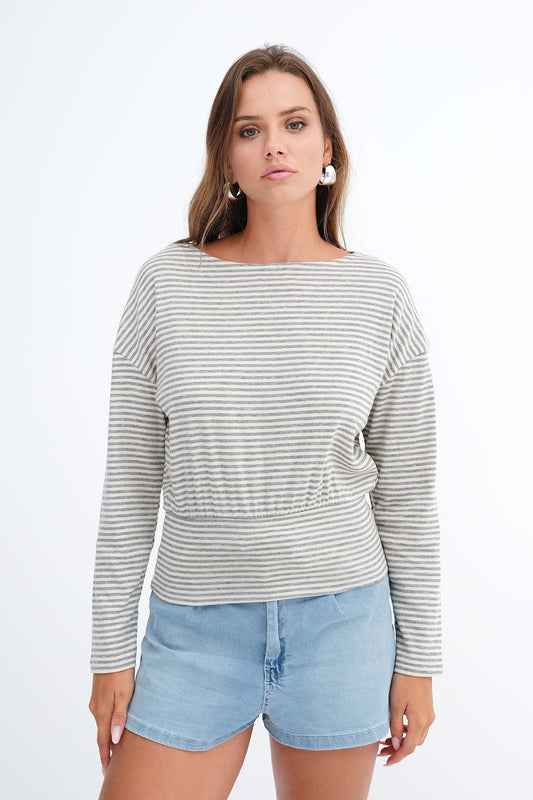 Beige---Grey_Striped-Long-Sleeve-Blouse-addax