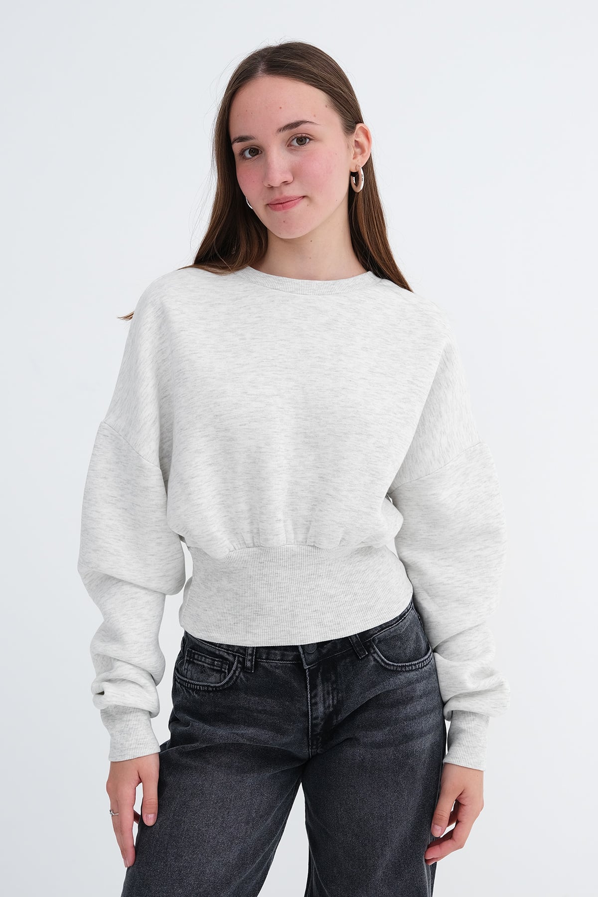 Grey-Melange_Fleece-Lined-Cropped-Sweatshirt-addax