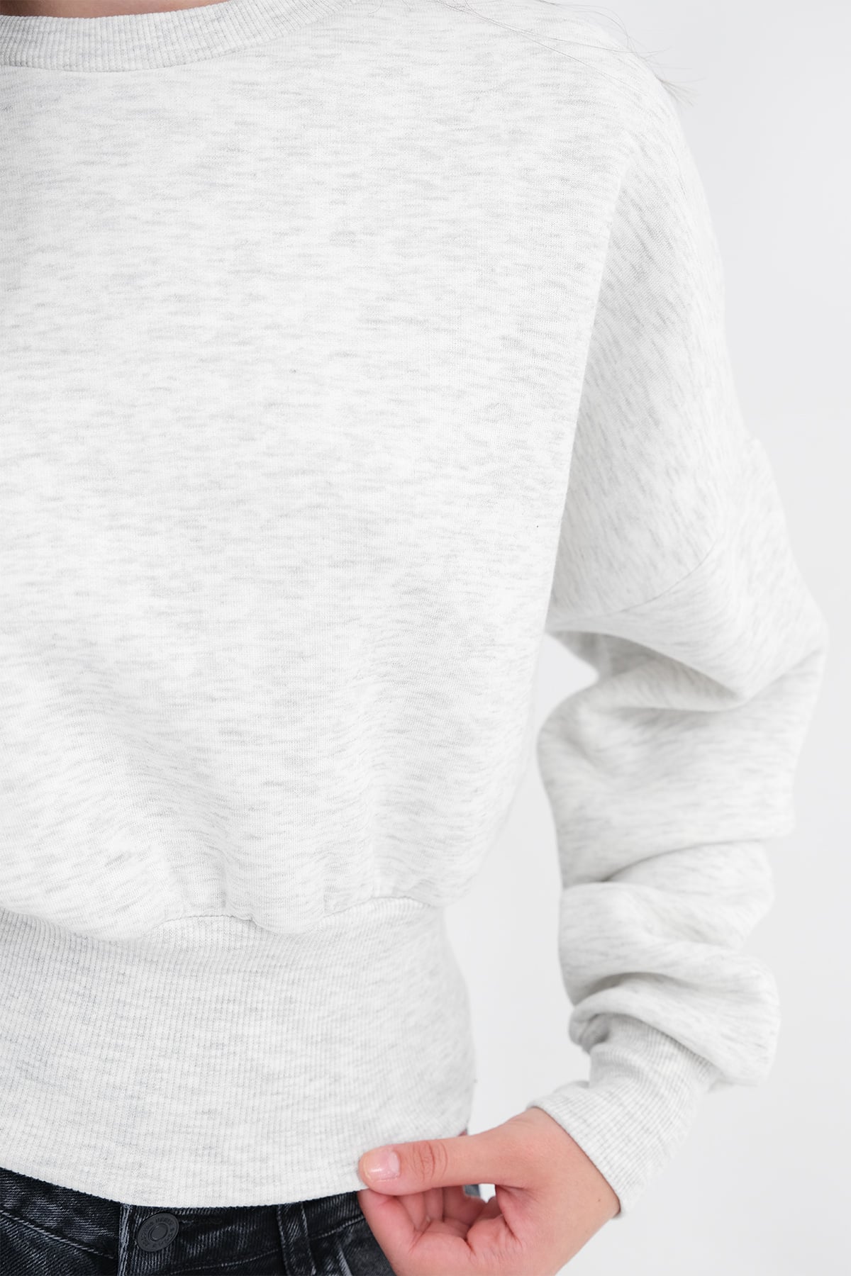 Grey-Melange_Fleece-Lined-Cropped-Sweatshirt-addax