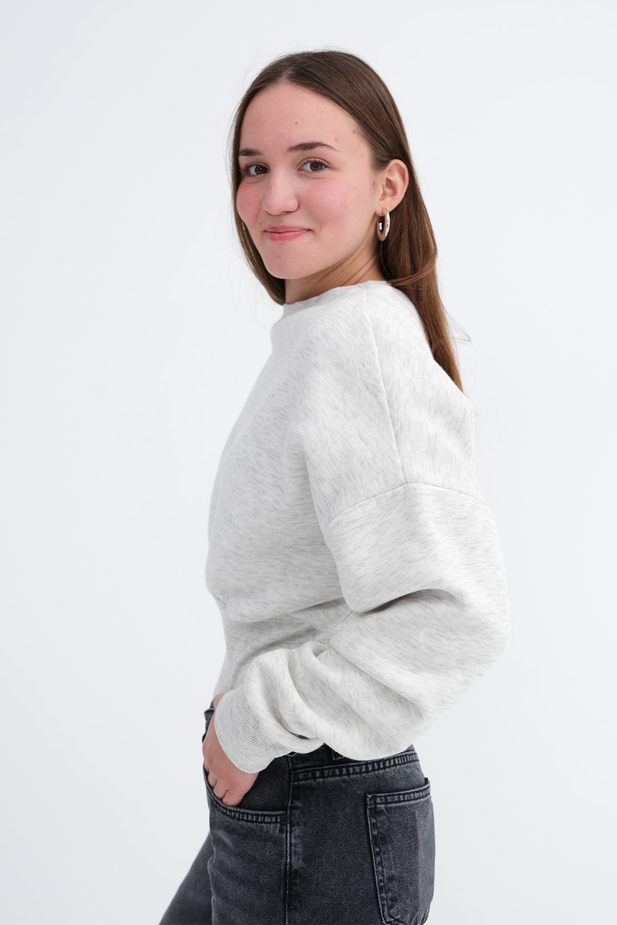 Grey-Melange_Fleece-Lined-Cropped-Sweatshirt-addax