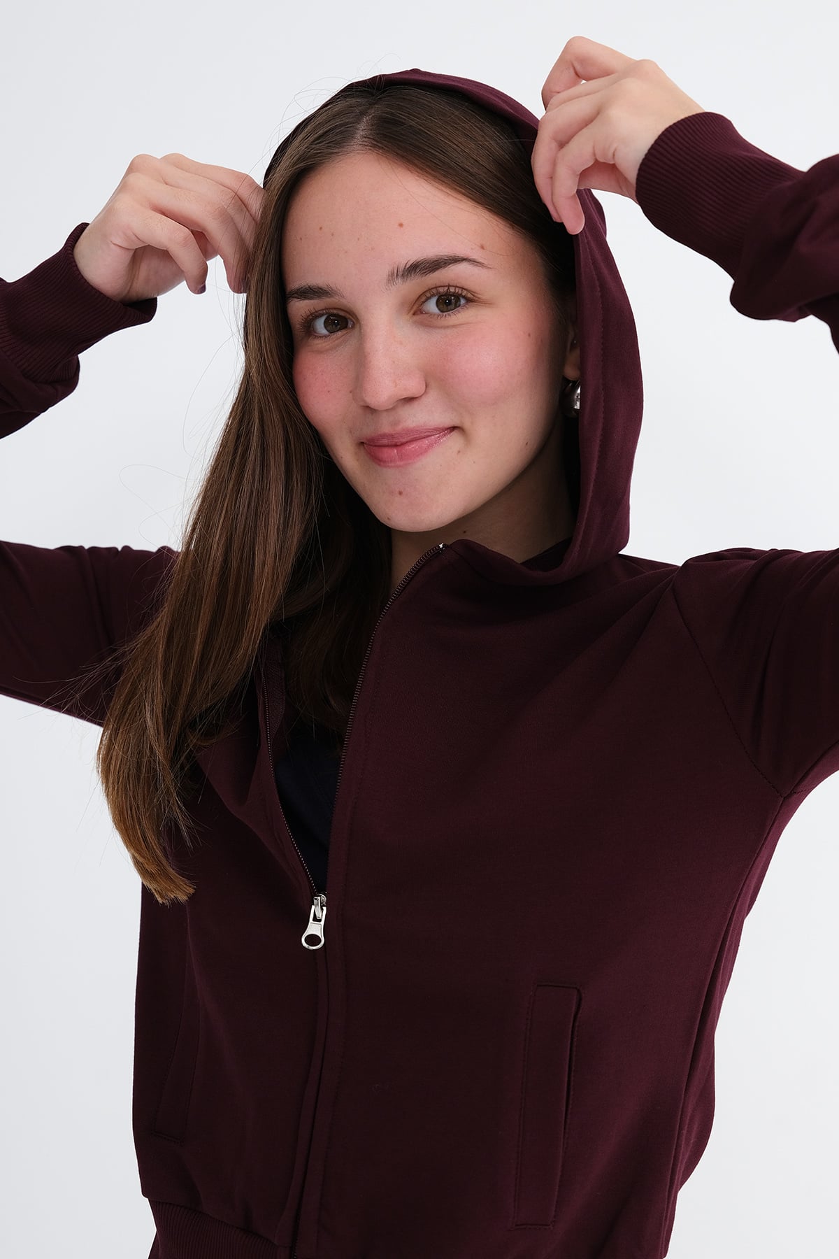 Burgundy_Hooded-Zip-Up-Sweatshirt-addax