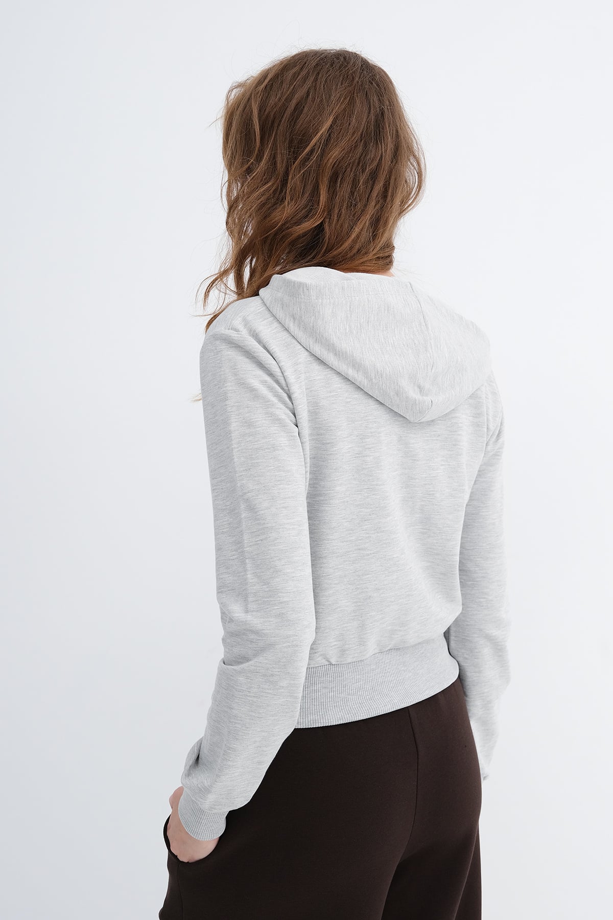 Grey-Melange_Hooded-Zip-Up-Sweatshirt-addax
