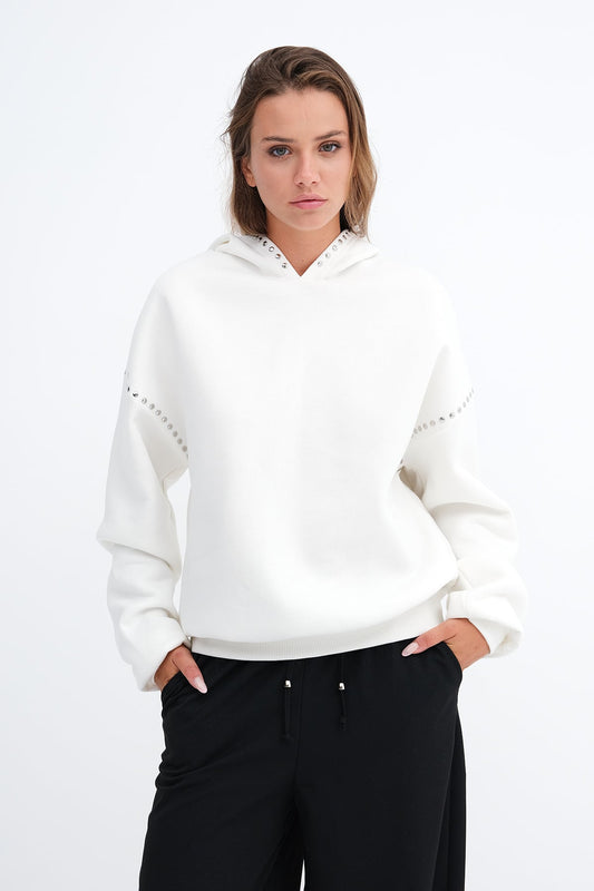 Ecru_Stud-Detail-Fleece-Sweatshirt-addax