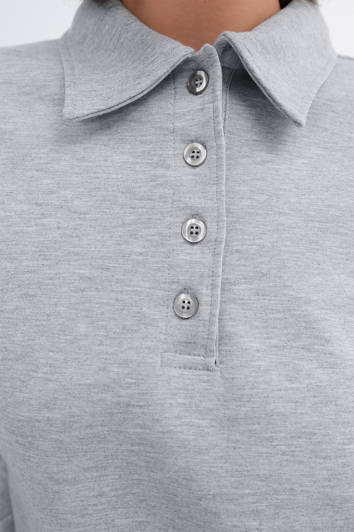 Grey-Melange_Button-Neck-Sweatshirt-addax