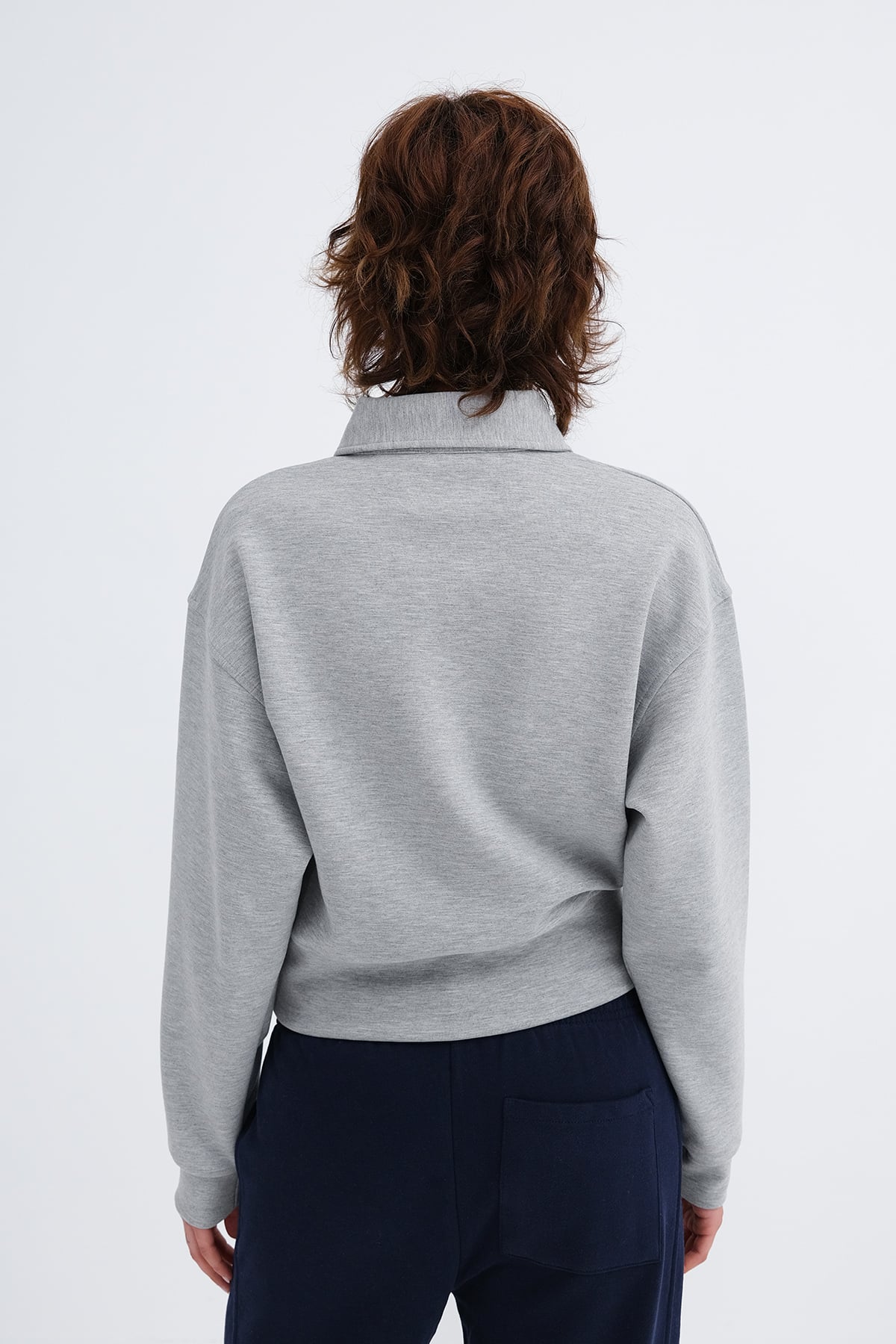 Grey-Melange_Button-Neck-Sweatshirt-addax