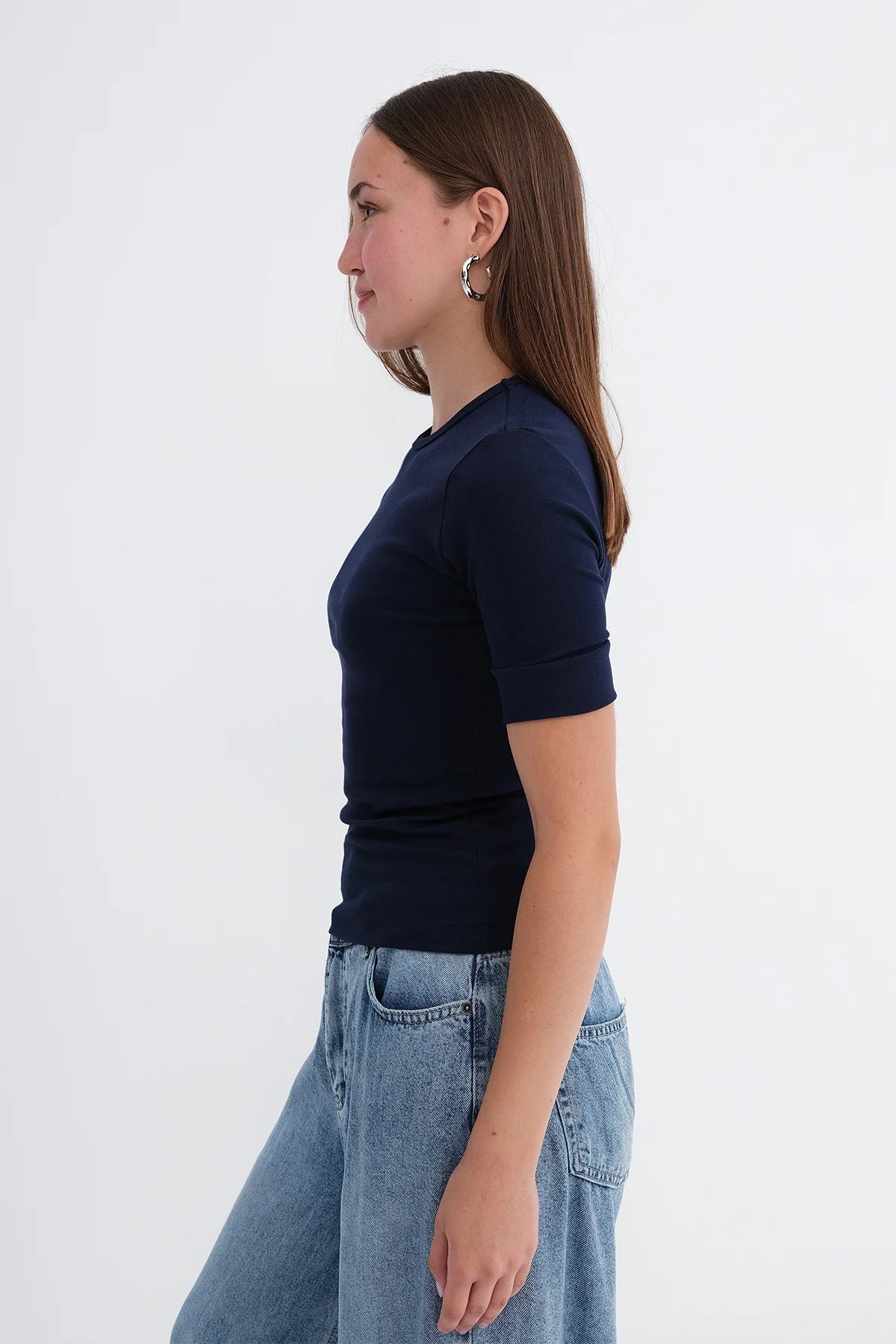Night-Blue_Crew-Neck-T-shirt-addax