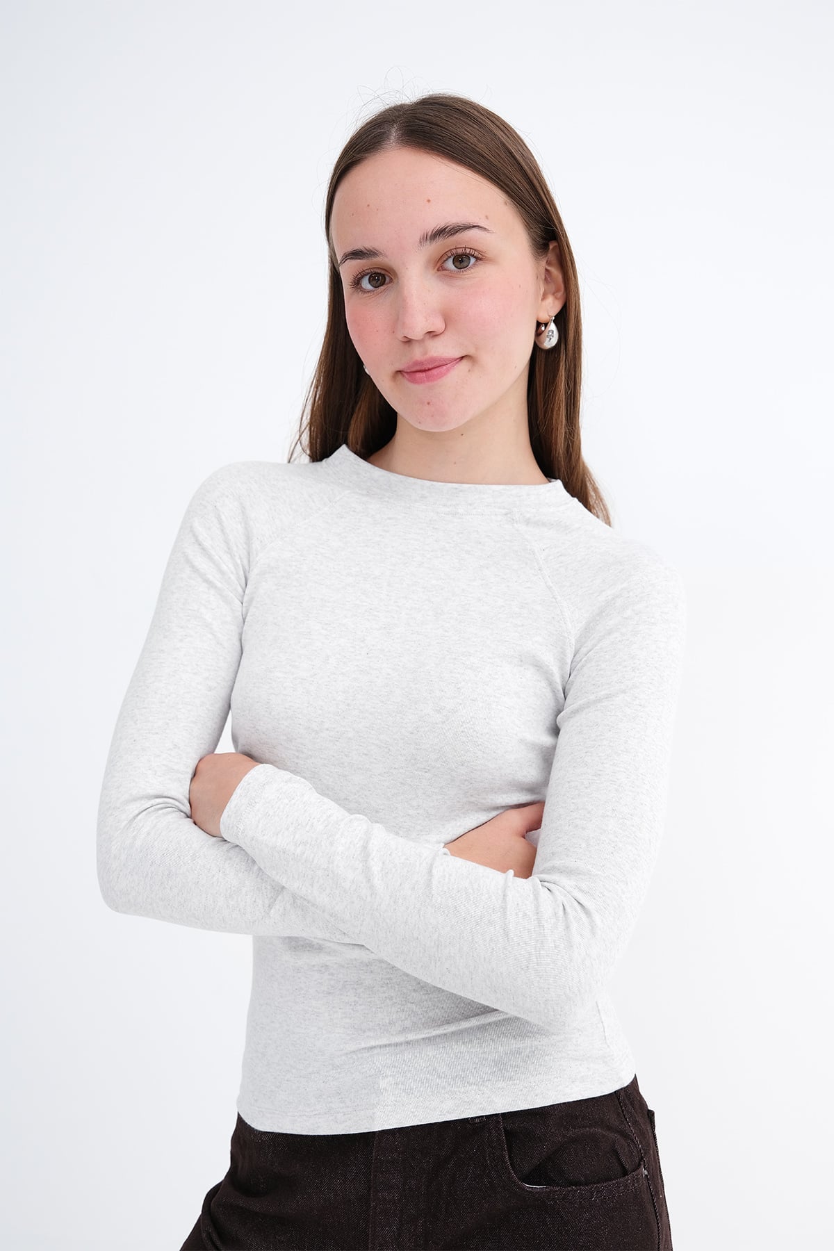 Snow-Melange_Ribbed-Balloon-Trousers-addax