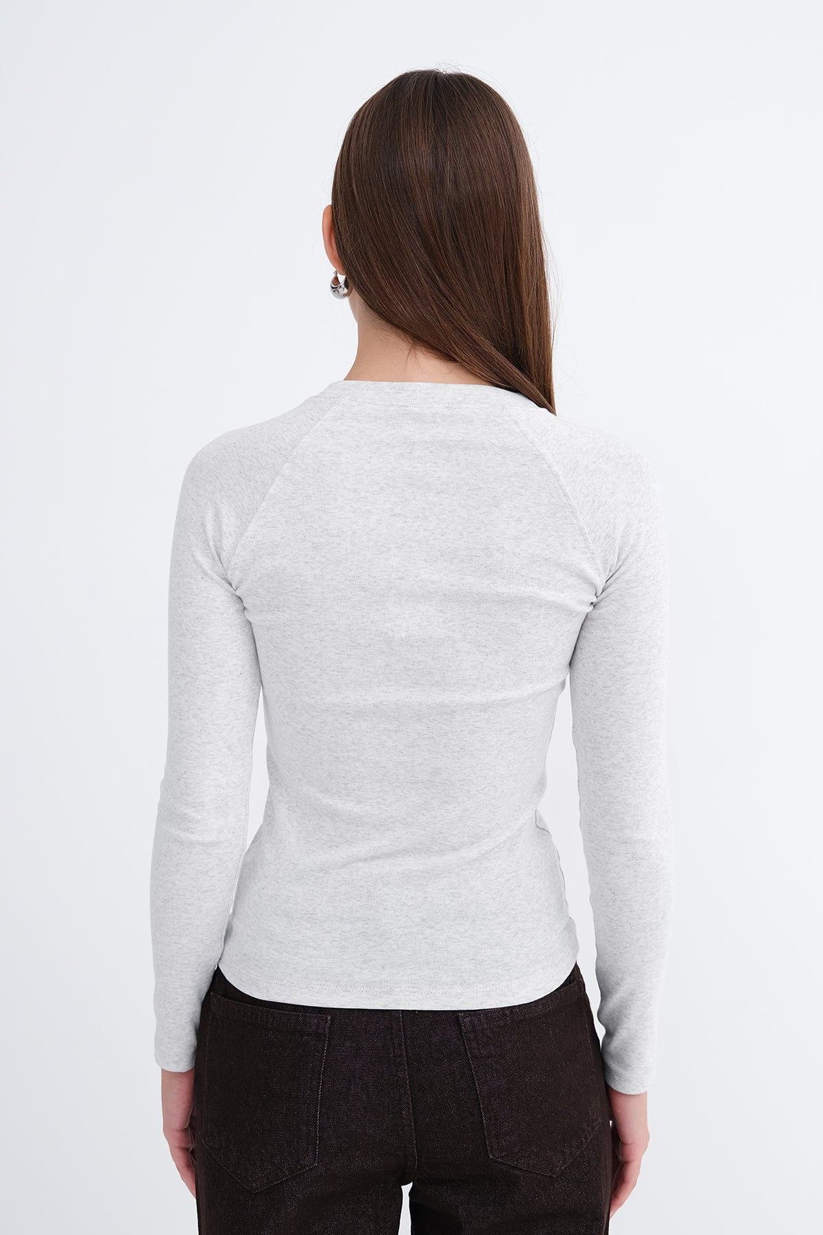 Snow-Melange_Ribbed-Balloon-Trousers-addax