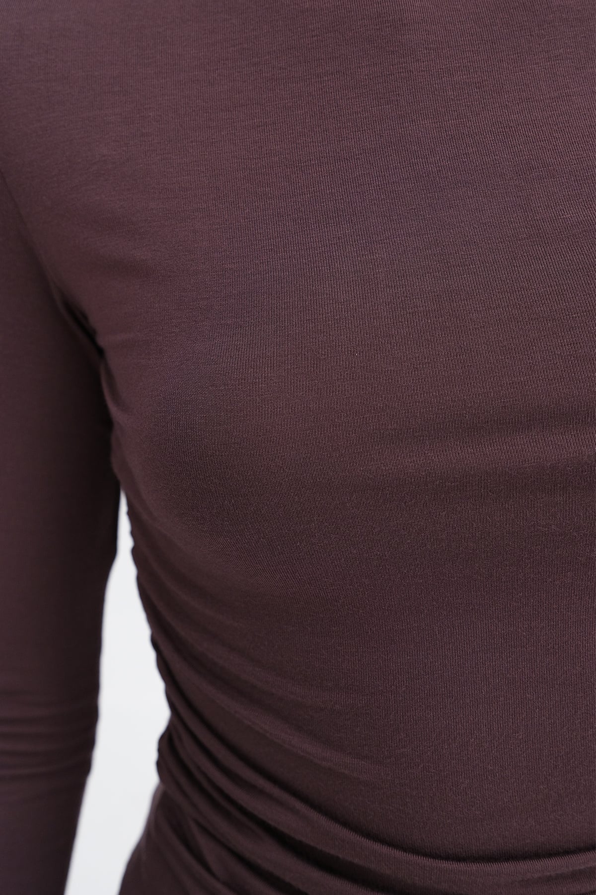 Brown_Boat-Neck-Ruched-Blouse-addax