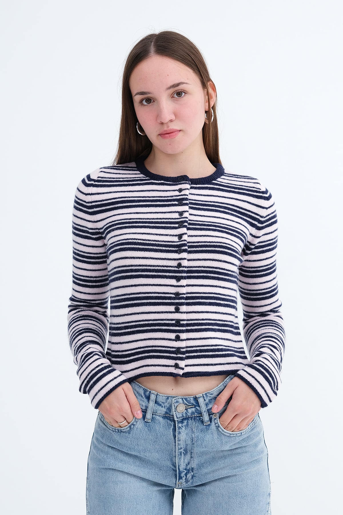 Navy-Lotus_Striped-Knit-Cardigan-addax