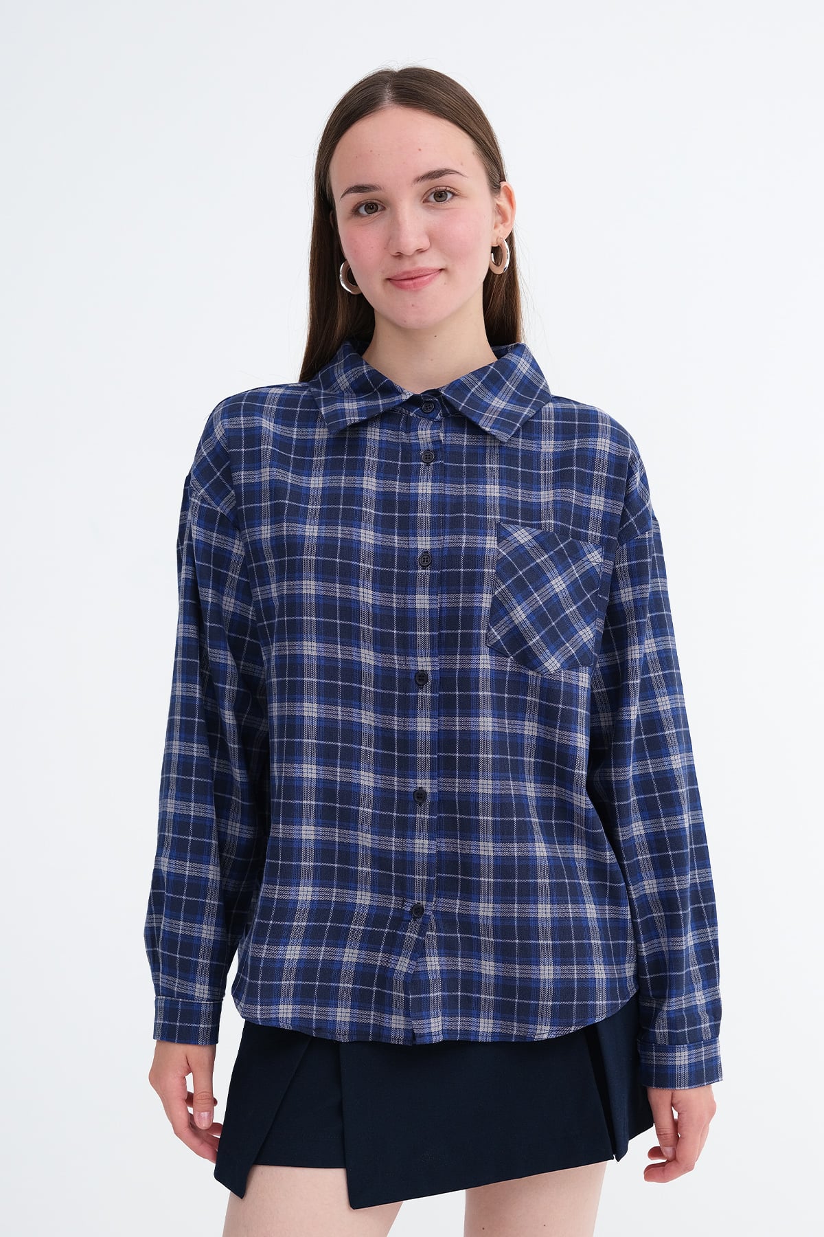 Dark-Night-Blue_Checkered-Shirt-addax
