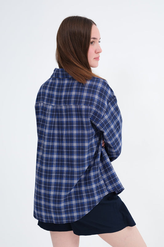 Dark-Night-Blue_Checkered-Shirt-addax