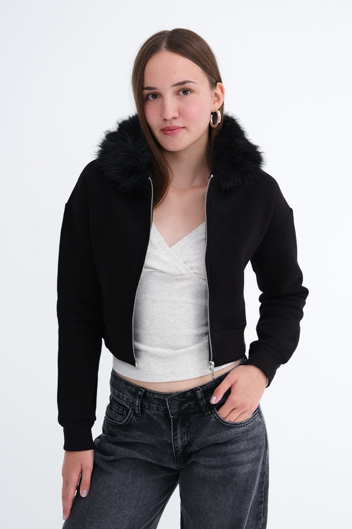 Black_Brushed-Fur-Lined-Cardigan-addax