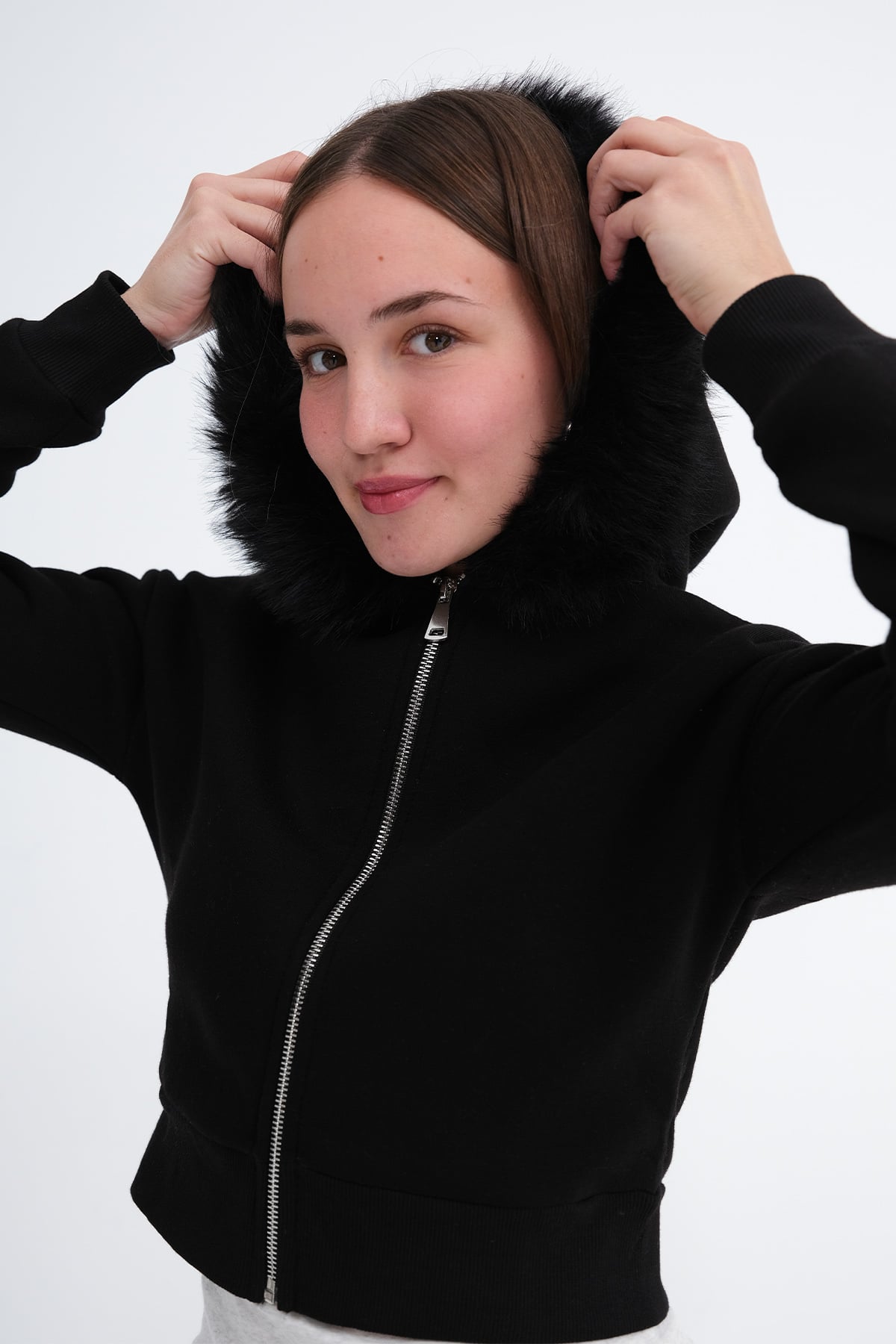 Black_Brushed-Fur-Lined-Cardigan-addax
