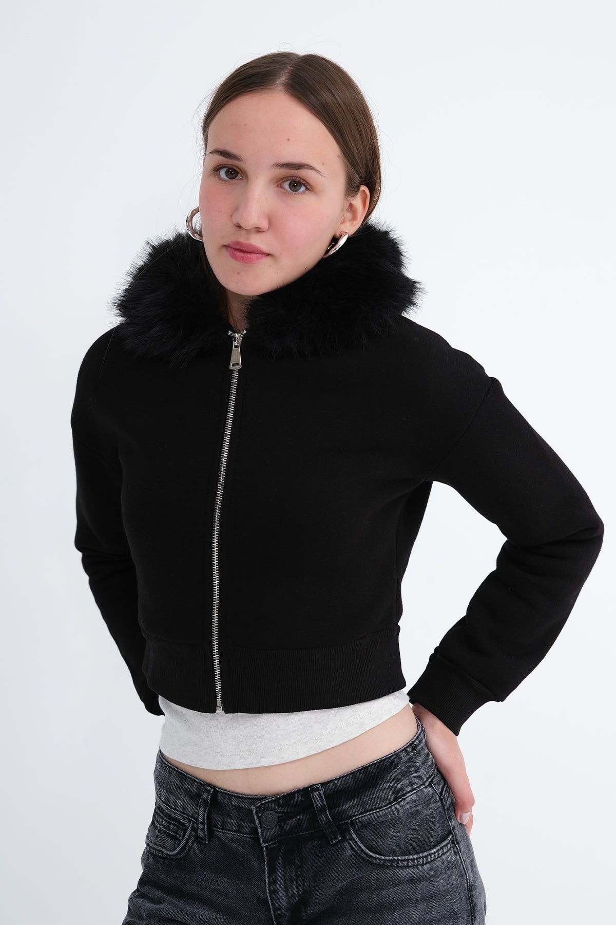 Black_Brushed-Fur-Lined-Cardigan-addax