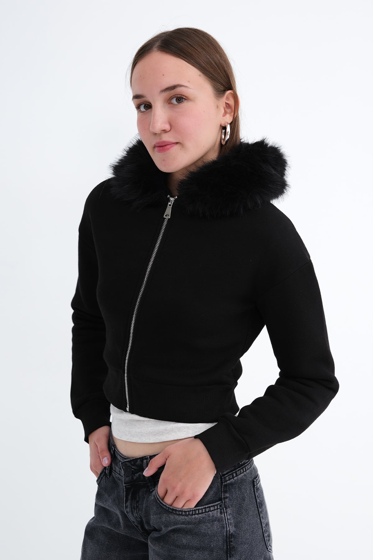 Black_Brushed-Fur-Lined-Cardigan-addax