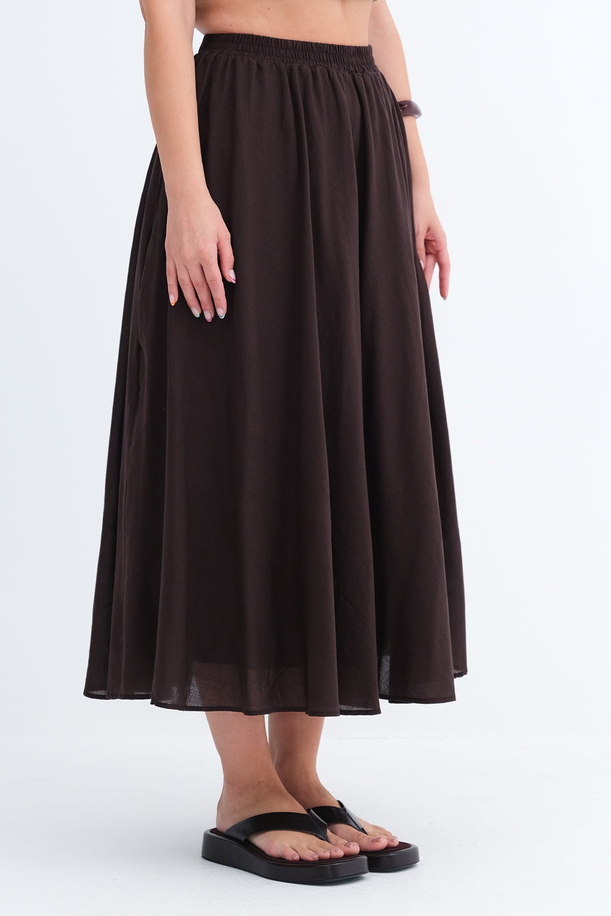 Bitter-Coffee_Elastic-Waist-Long-Skirt-addax