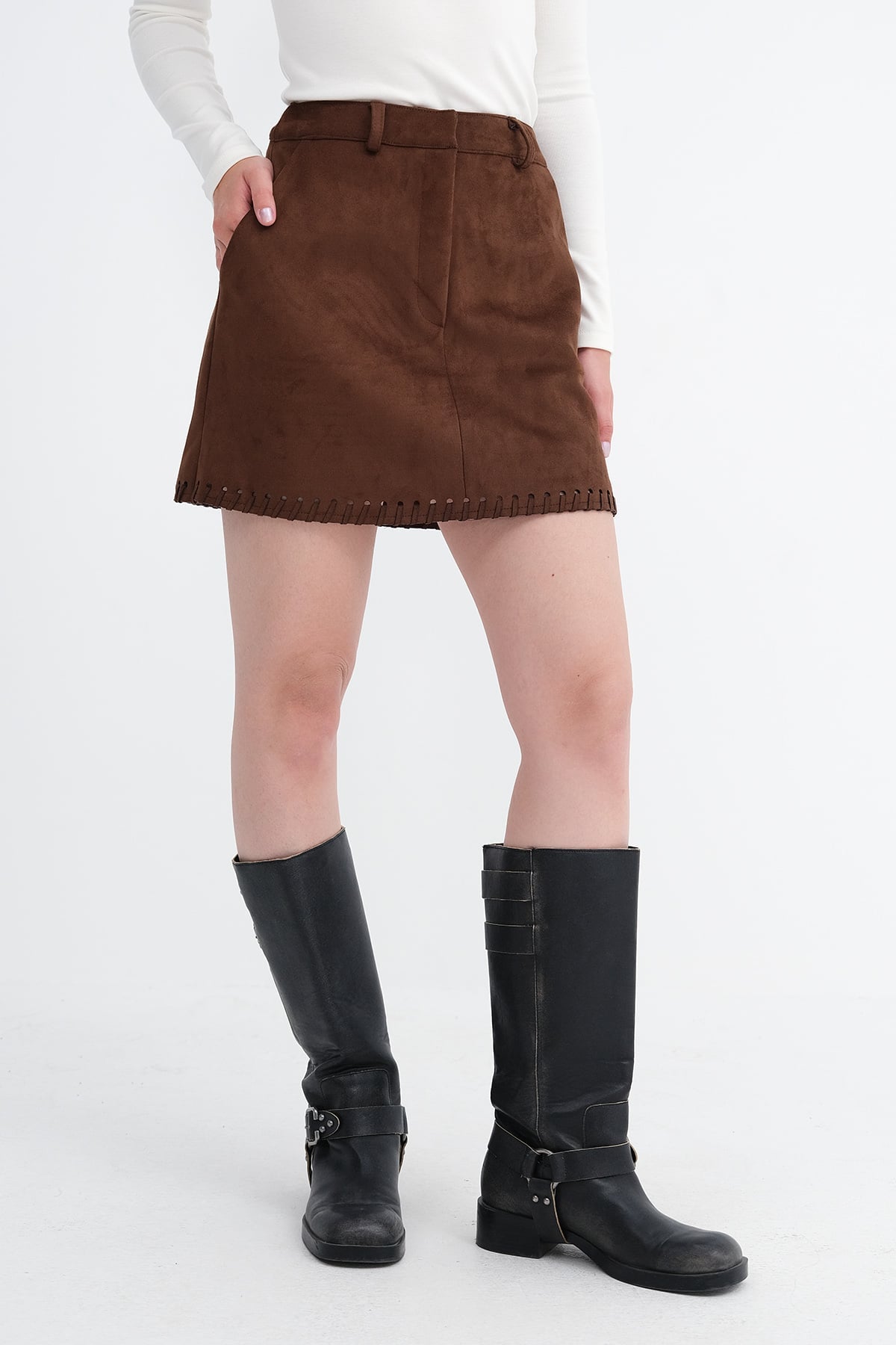 Brown_Suede-Mini-Skirt-addax