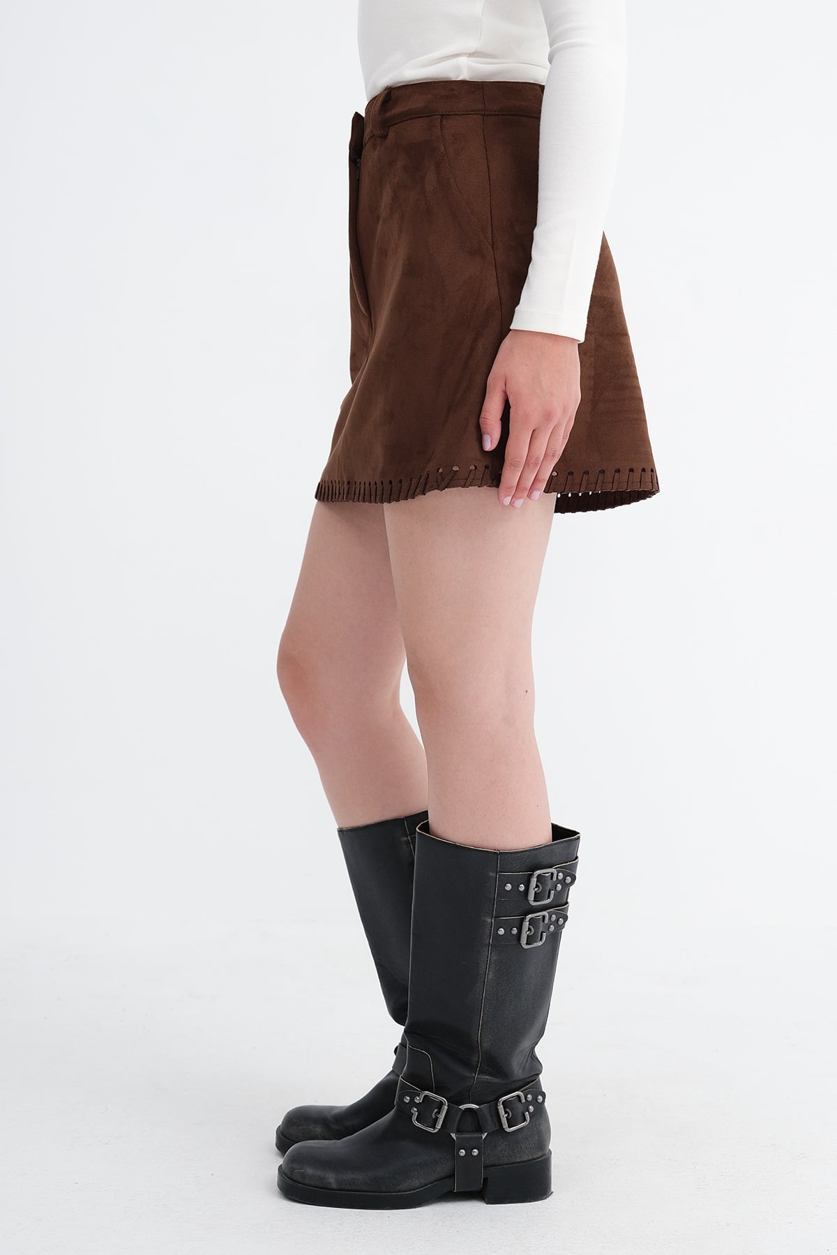 Brown_Suede-Mini-Skirt-addax