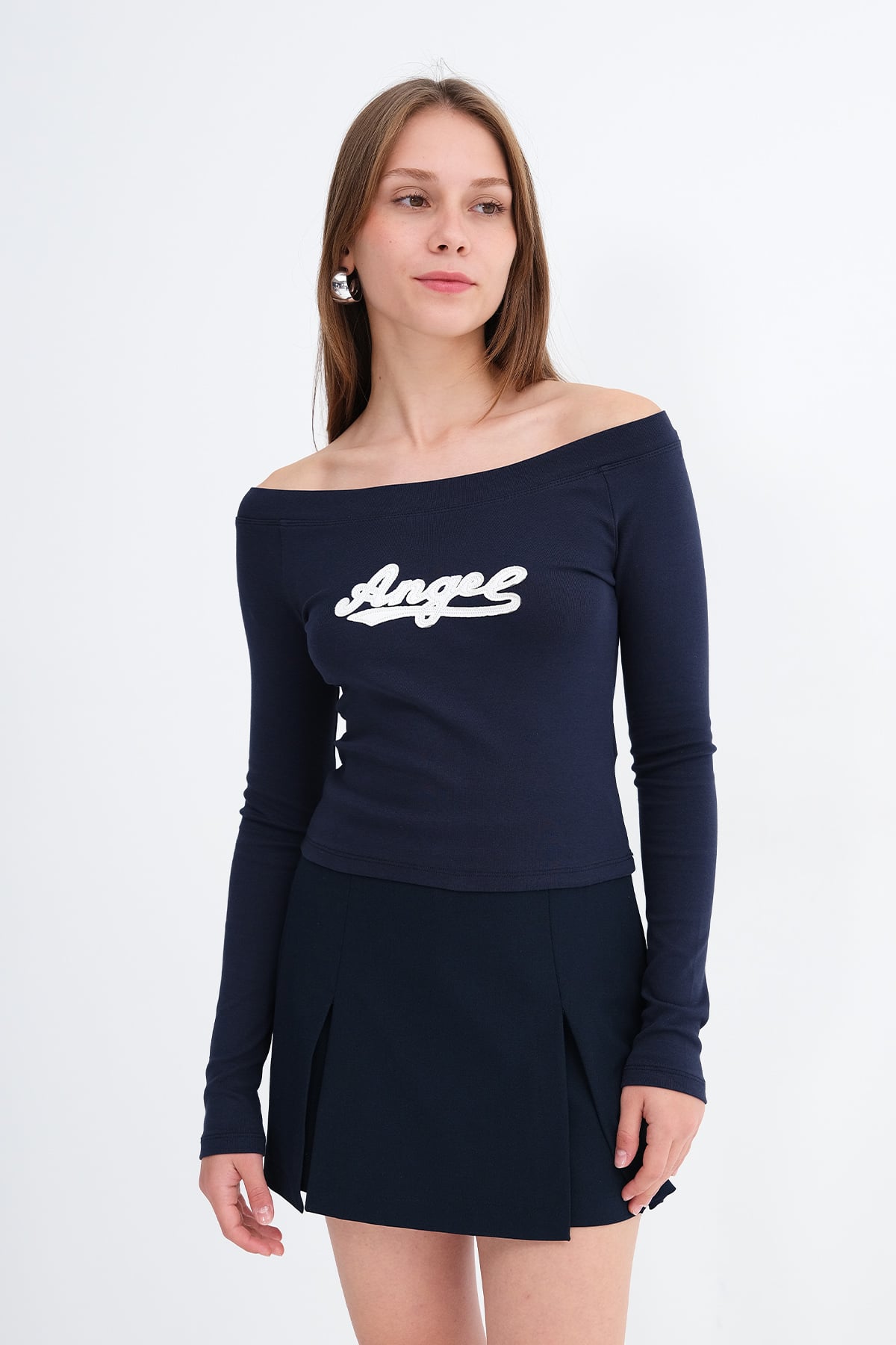 Dark-Night-Blue_Text-Embroidered-Long-Sleeve-T-Shirt-addax