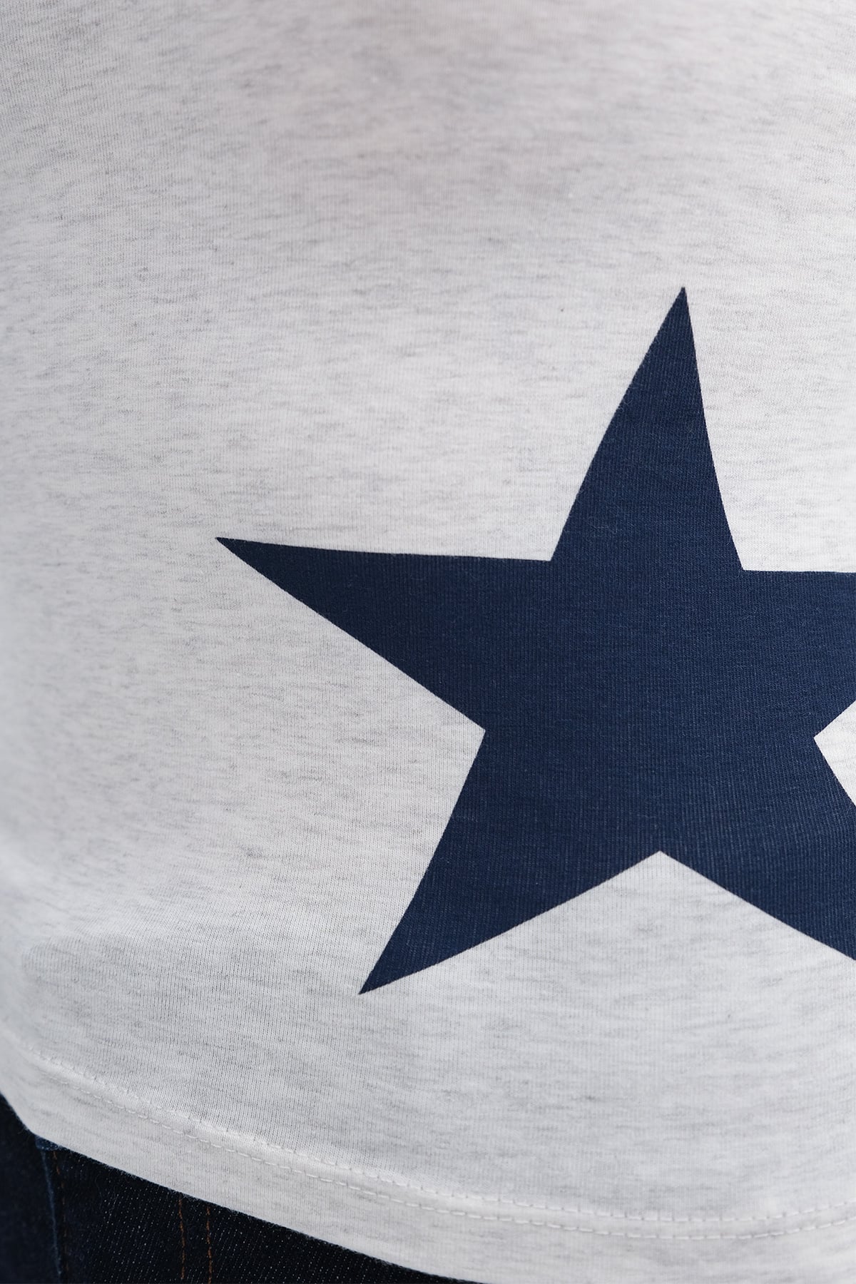 Snow-Melange_Star-Detail-T-Shirt-addax