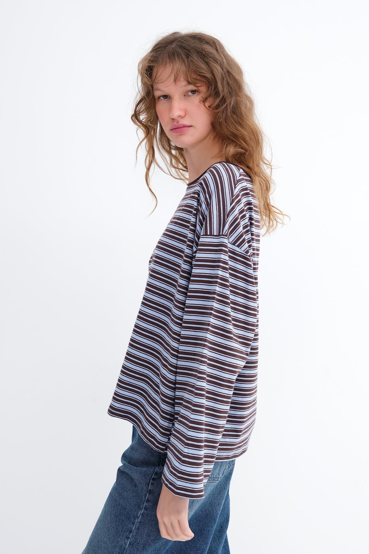 Brown---Blue_Striped-Long-Sleeve-T-shirt-addax