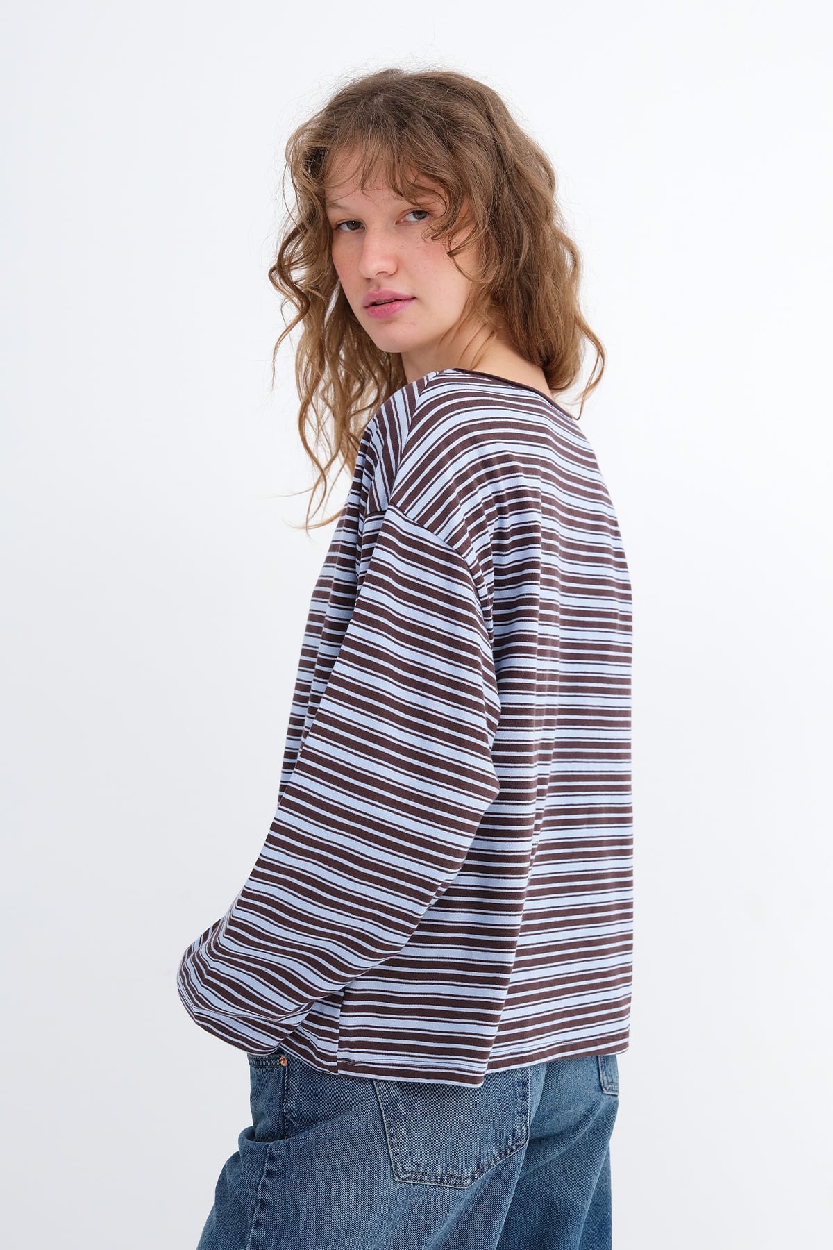 Brown---Blue_Striped-Long-Sleeve-T-shirt-addax