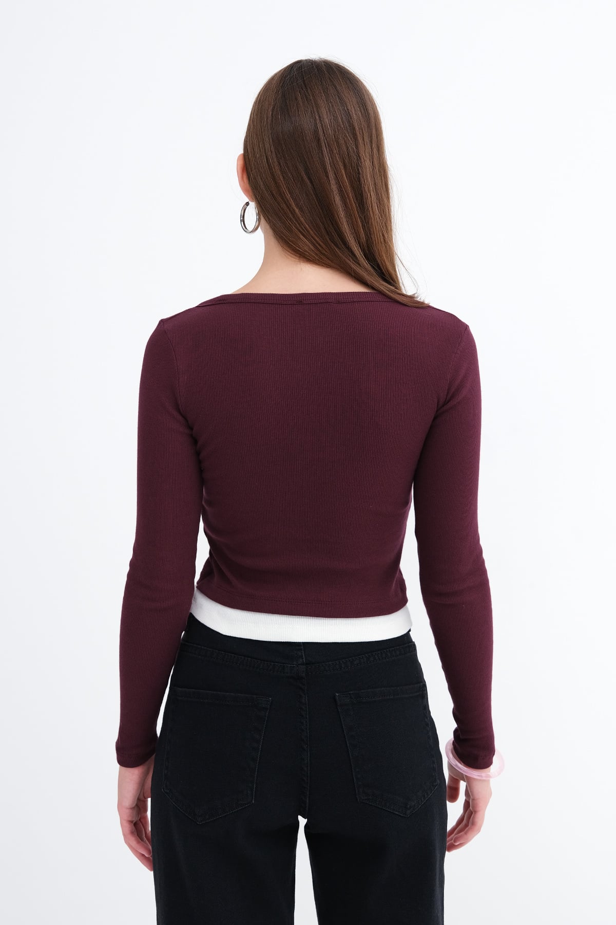 Burgundy_Tank-Top-Detail-Ribbed-Blouse-addax
