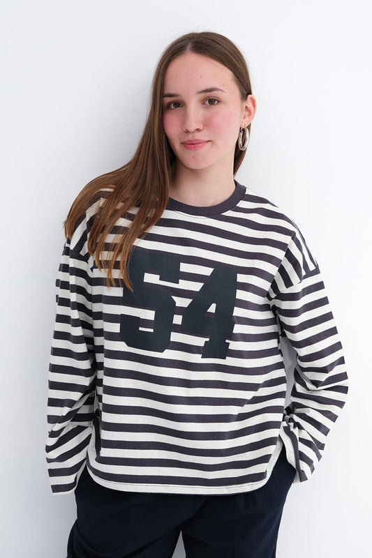 Charcoal---Ecru_Striped-Long-Sleeve-T-shirt-addax