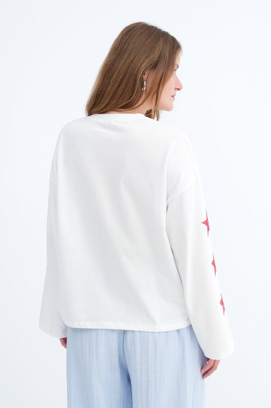 Ecru_Printed-Long-Sleeve-T-shirt-addax