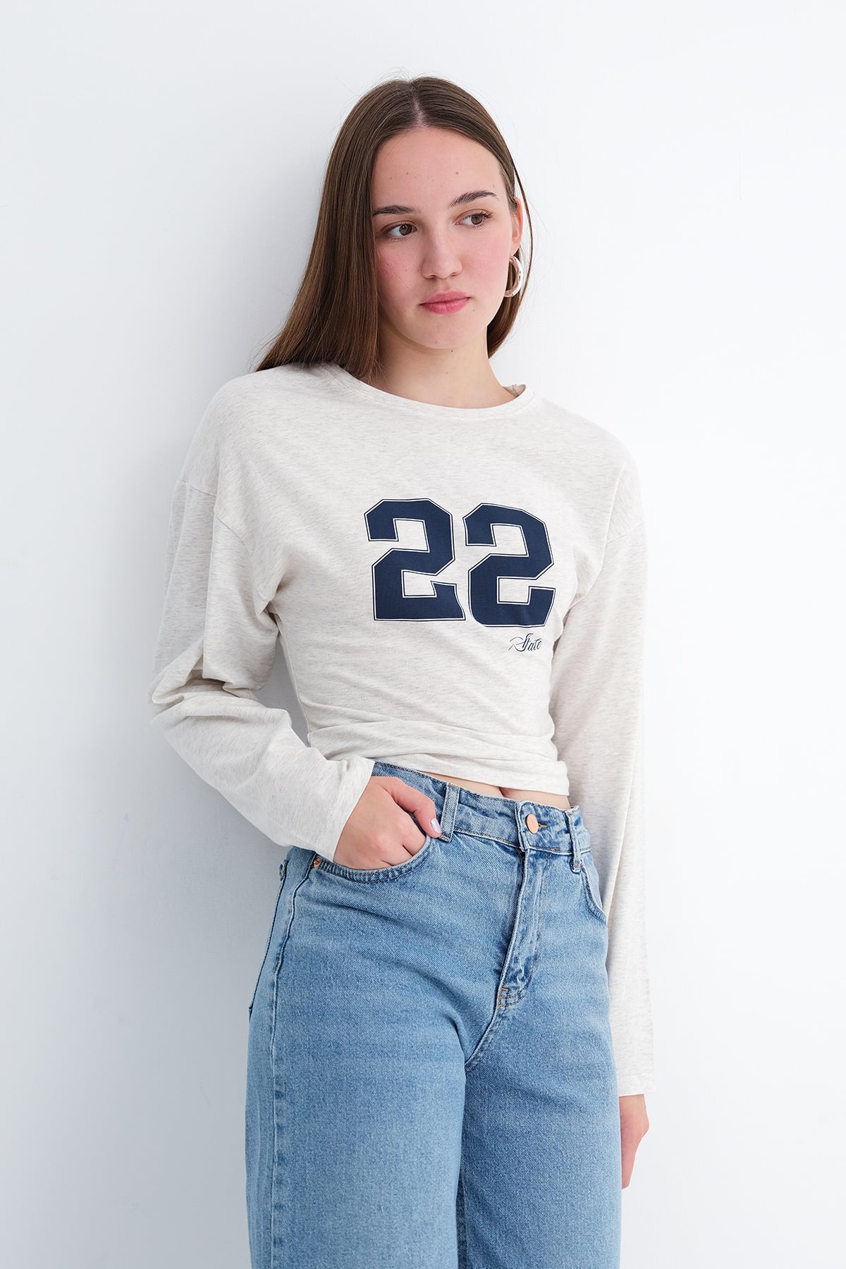 Snow-Melange_Printed-Long-Sleeve-T-Shirt-addax