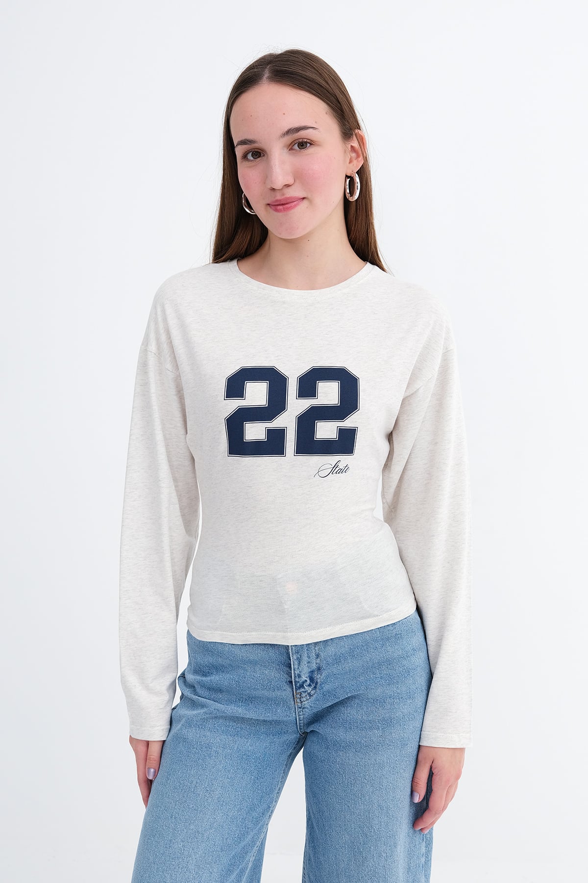 Snow-Melange_Printed-Long-Sleeve-T-Shirt-addax