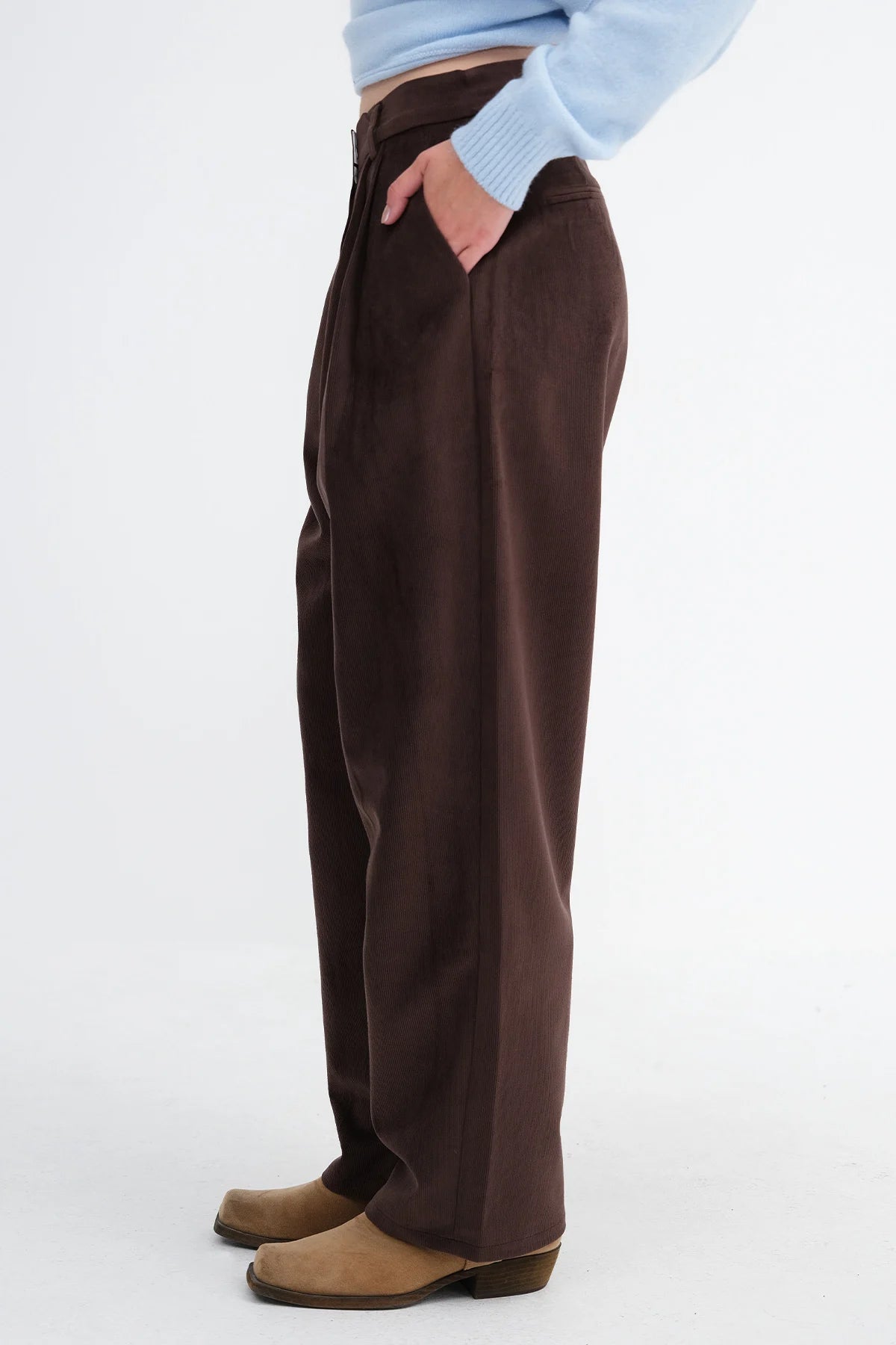 Front Pleated Trousers