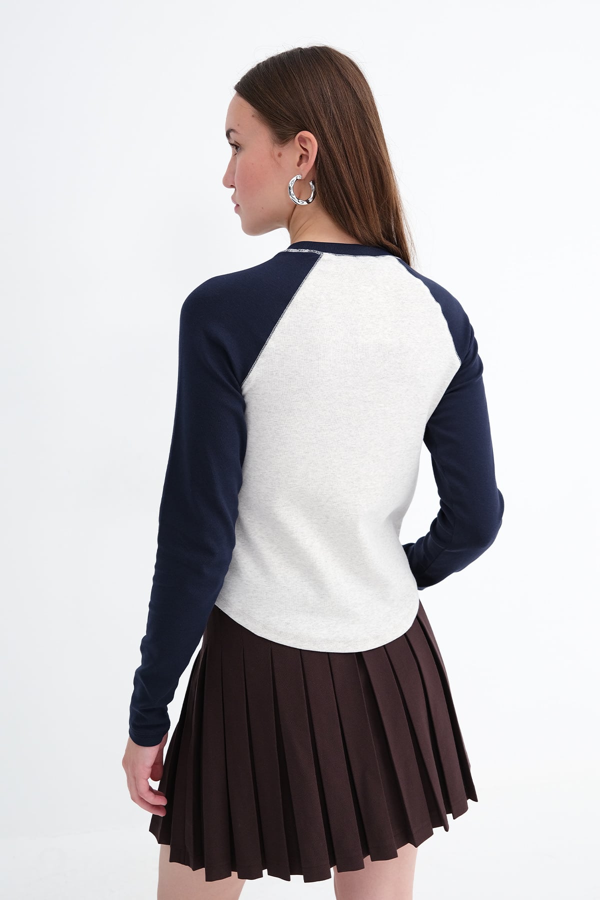 Snow-navy-blue_Crew-Neck-Long-Sleeve-T-Shirt-addax