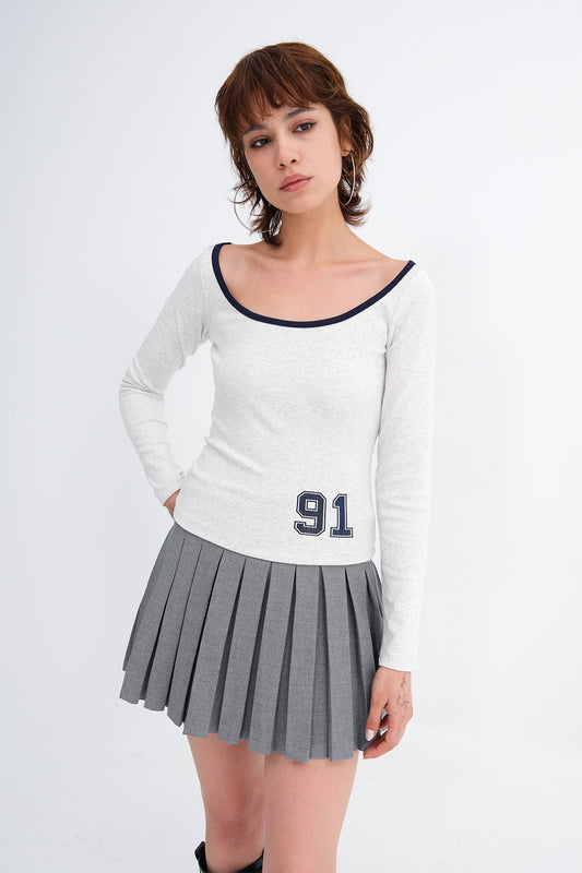 Snow-Melange_Printed-Long-Sleeve-Blouse-addax