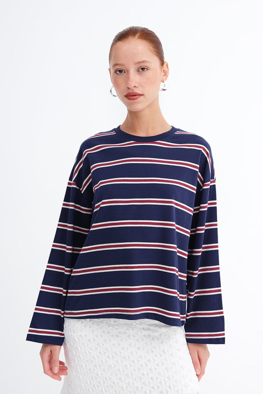Dark-Night-Blue_Striped-Long-Sleeve-T-shirt-addax