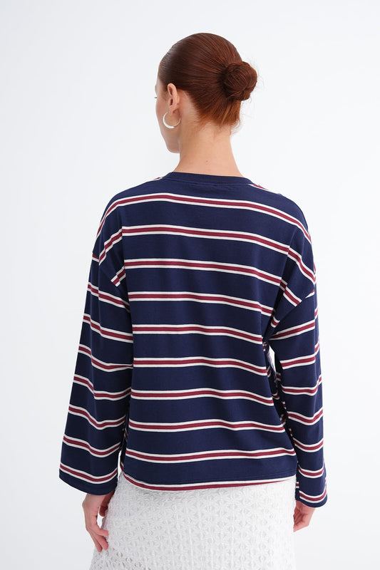 Dark-Night-Blue_Striped-Long-Sleeve-T-shirt-addax