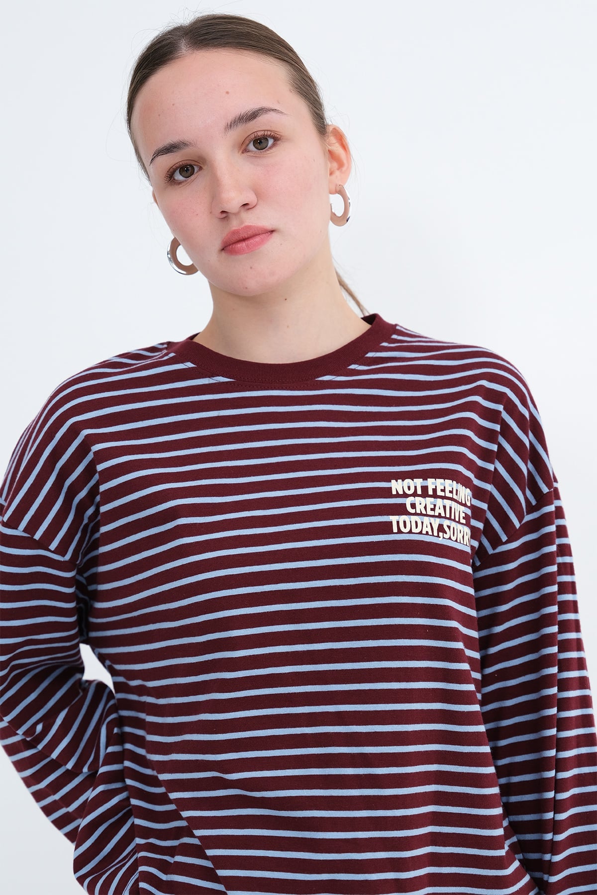 Gardenia-Blue_Striped-Long-Sleeve T-shirt-addax