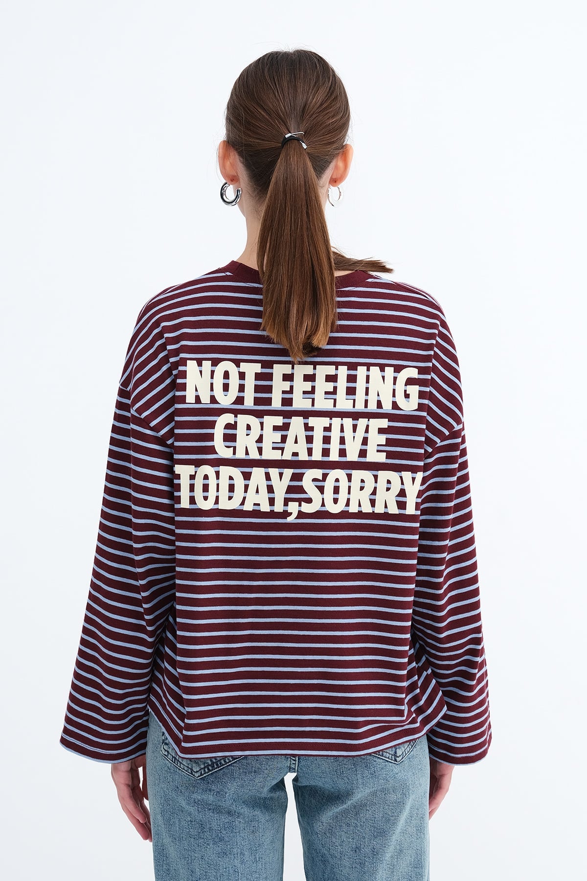 Gardenia-Blue_Striped-Long-Sleeve T-shirt-addax