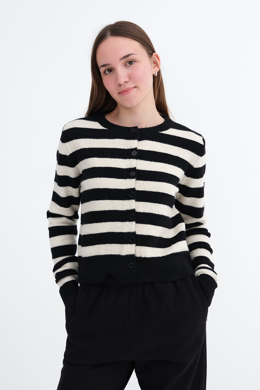 Black---Stone_Striped-Knit-Cardigan-addax