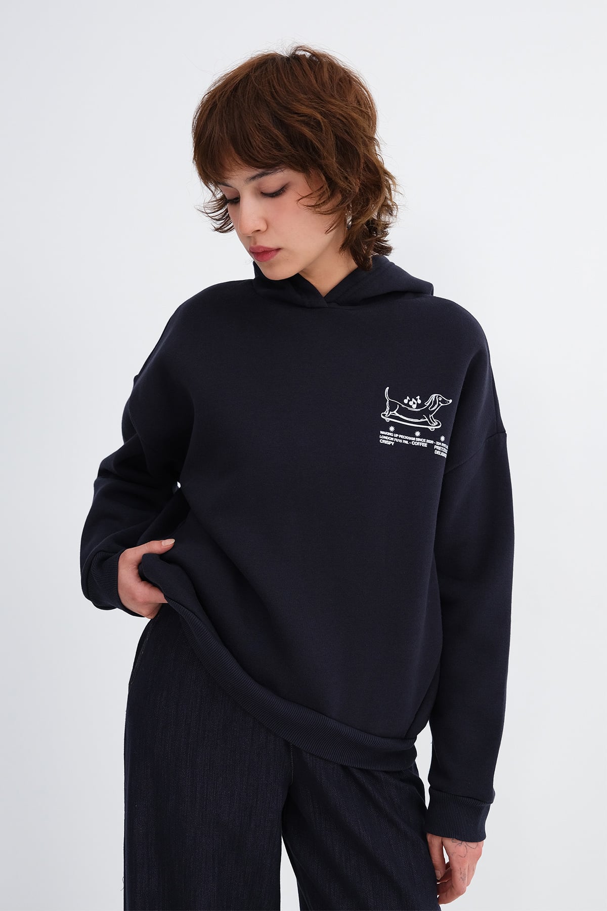 Hooded Brushed Sweatshirt