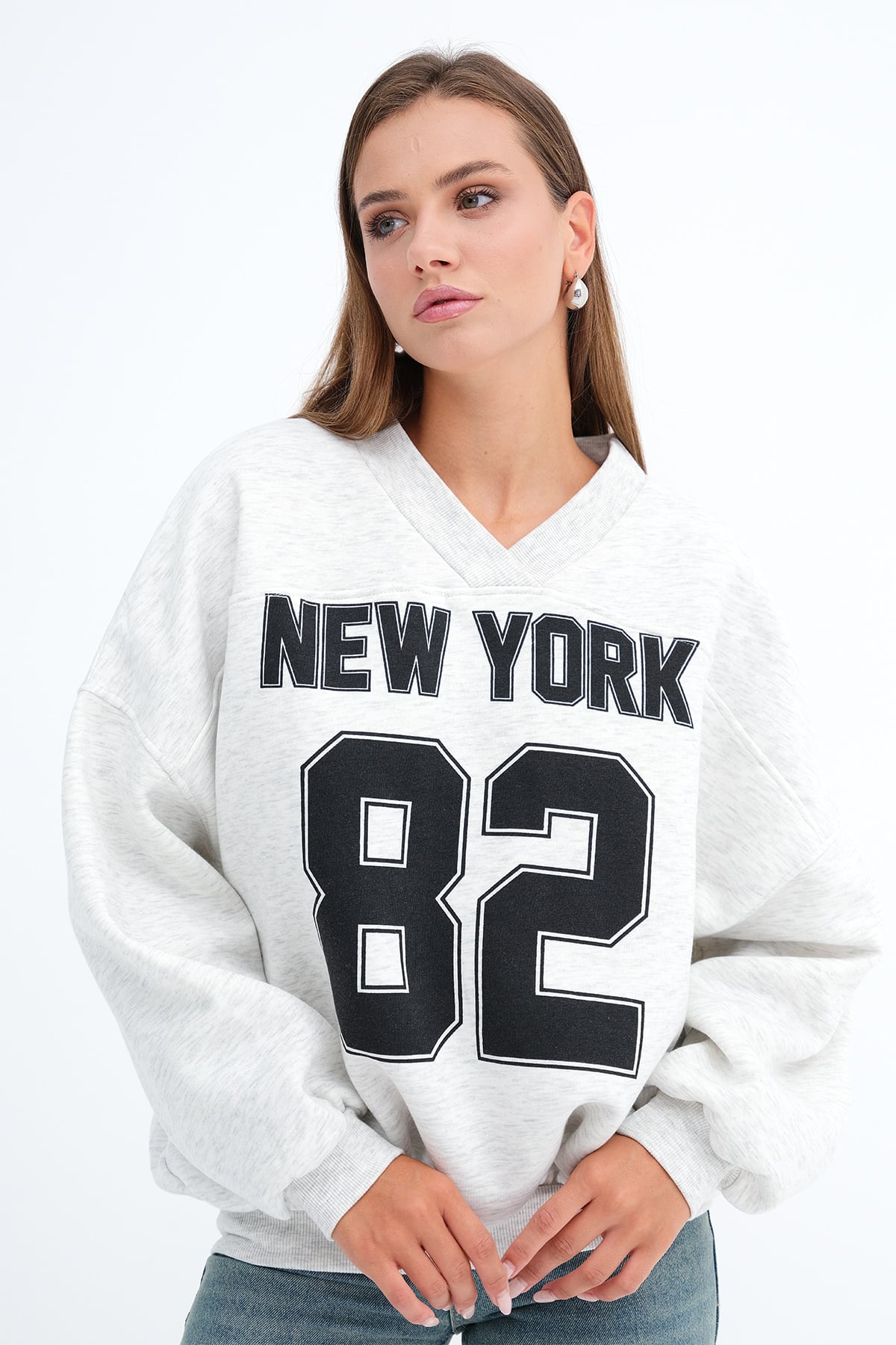 Printed Fleece Sweatshirt
