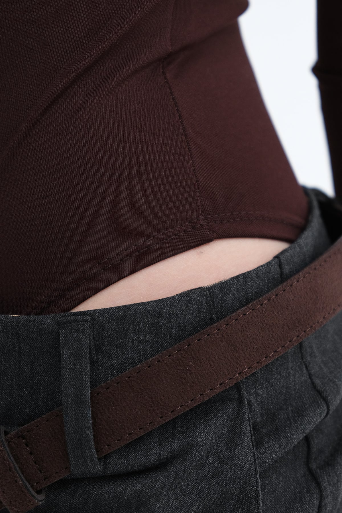 Brown_Crew-Neck-Bodysuit-addax