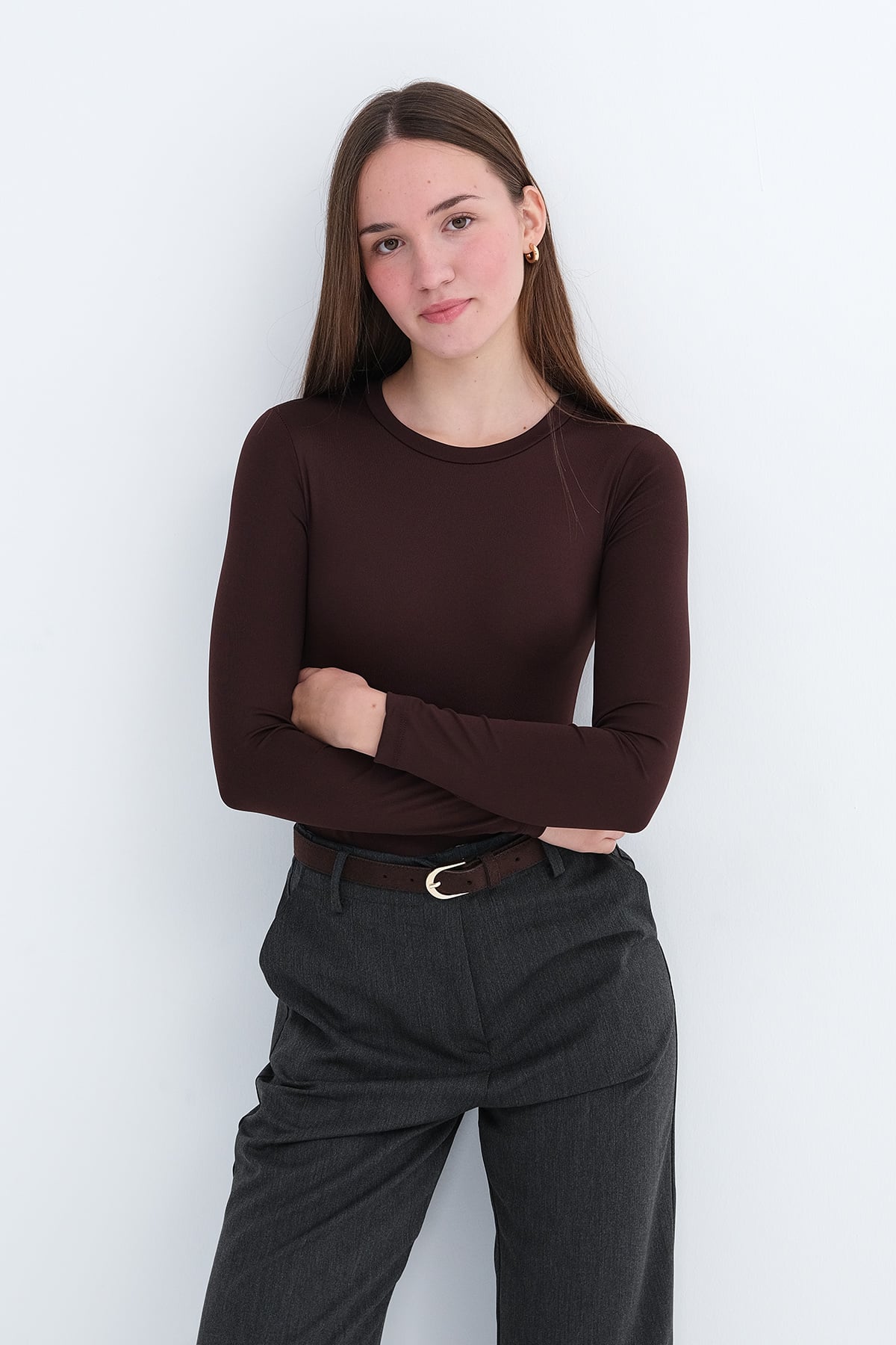 Brown_Crew-Neck-Bodysuit-addax