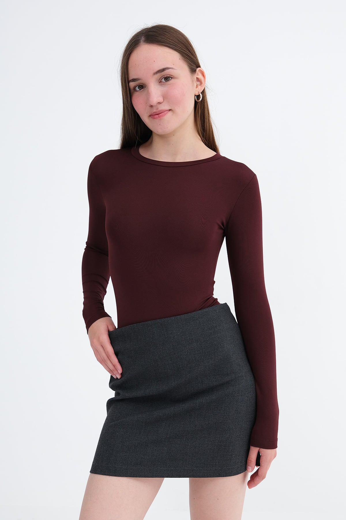 Burgundy_Crew-Neck-Bodysuit-addax