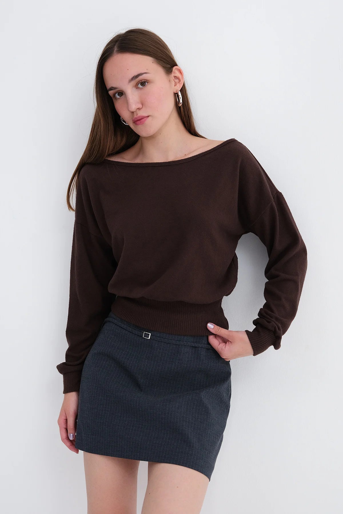 Long Sleeved Modal Blouse
