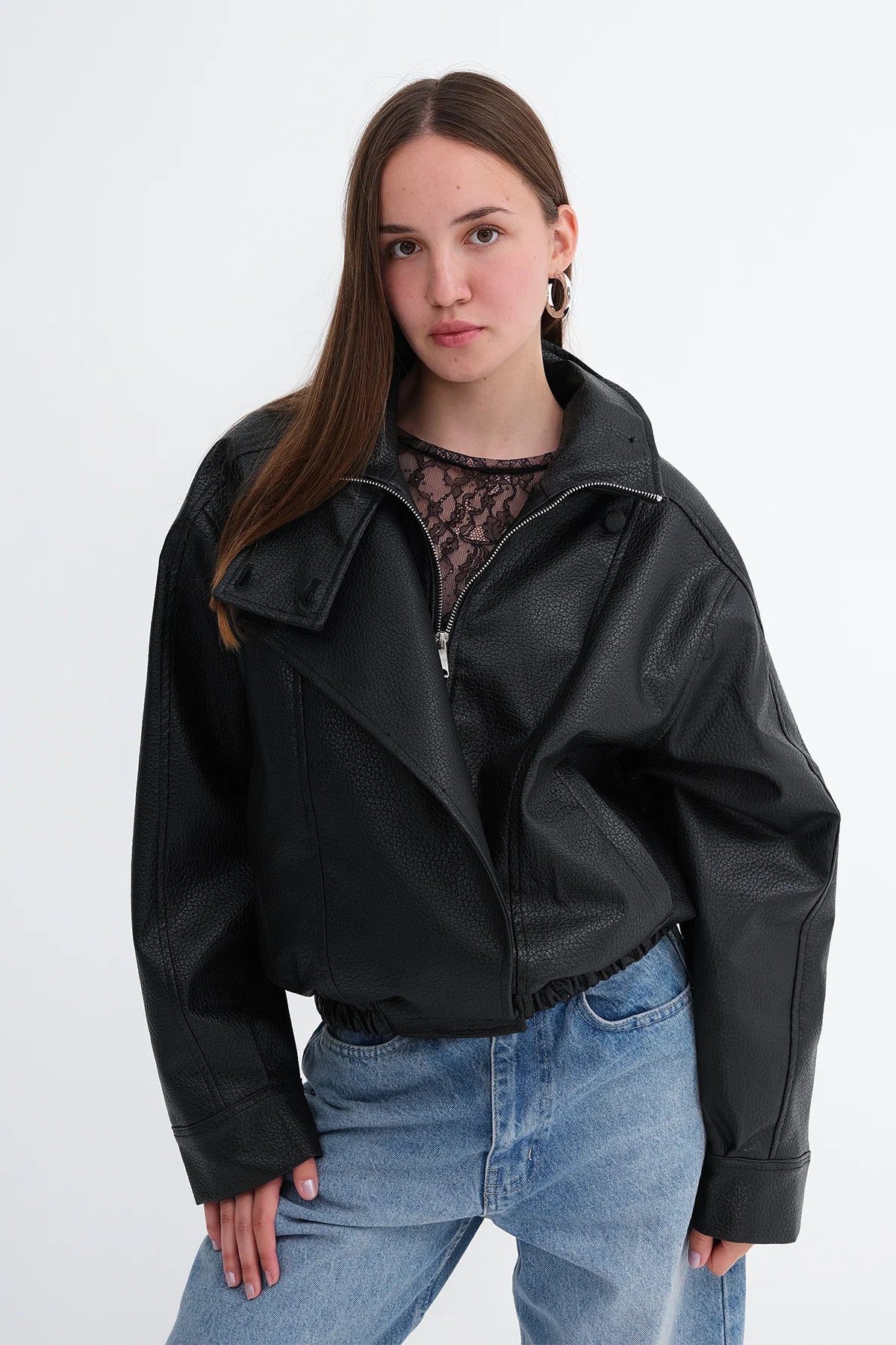 Black_Faux-Leather-Jacket-with-Stand-Up-Collar-addax