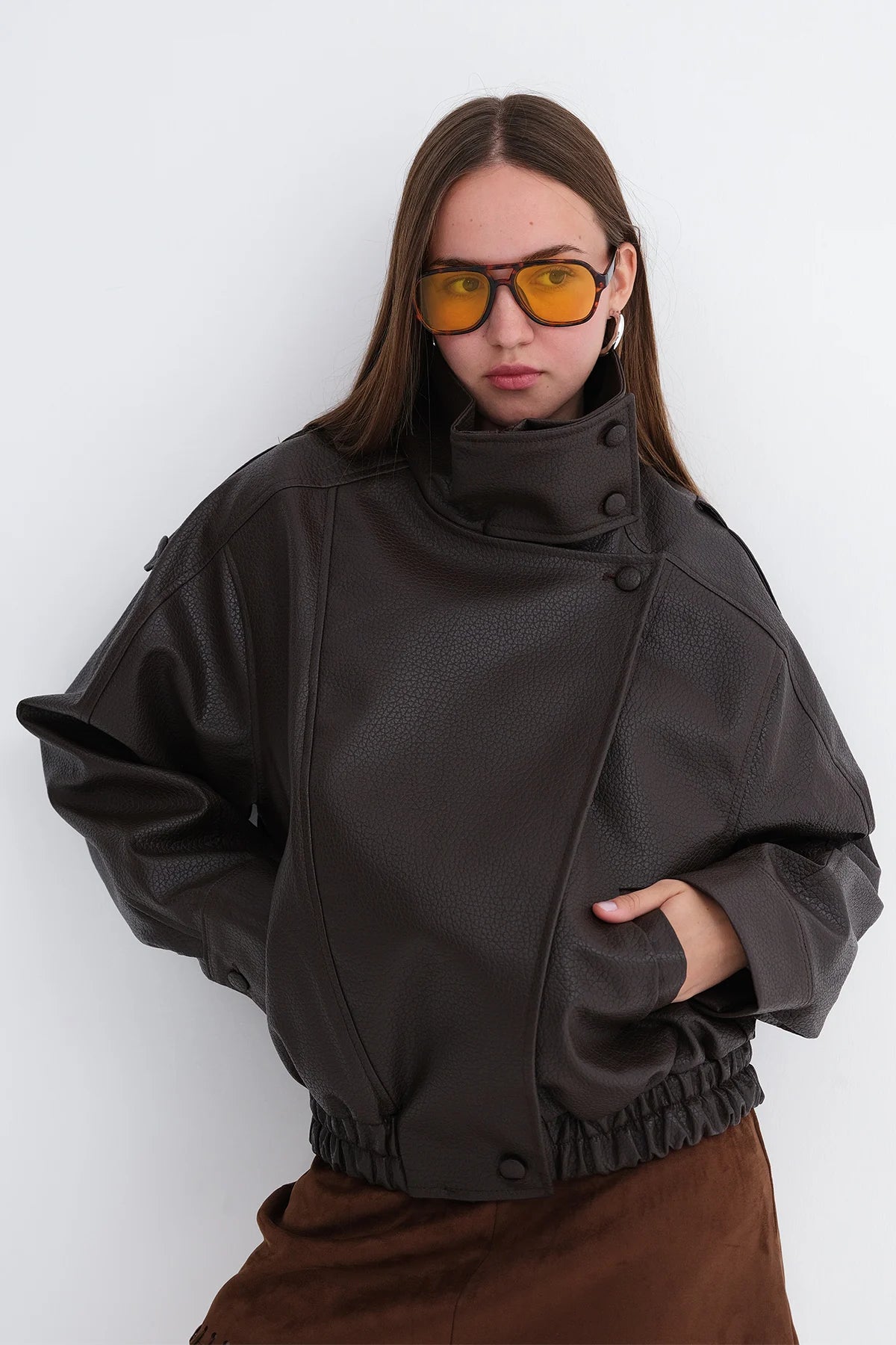 Brown_Faux-Leather-Jacket-with-Stand-Up-Collar-addax